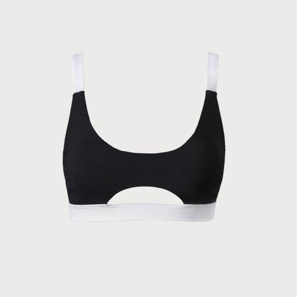 BERLOOK Contrast Trim Bikini Top ONLY 45 - Picture 6 of 9